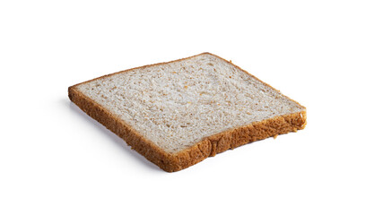 Toast, bran bread isolated on a white background.