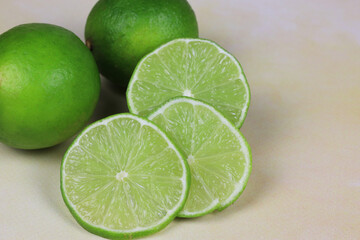 fresh lime on the table, a source of vitamin C 