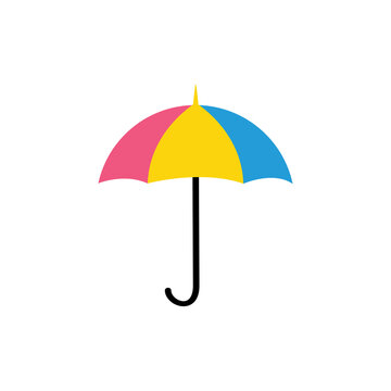 Umbrella isolated on a white background. Vector illustration