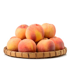 Gold Peach on a white background