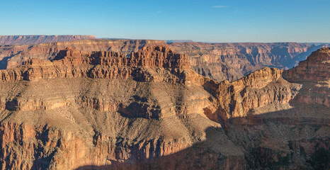 Fototapeta na wymiar Amazing view of the Grand Canyon, near the Skywalk observation deck. Arizona. United States of America