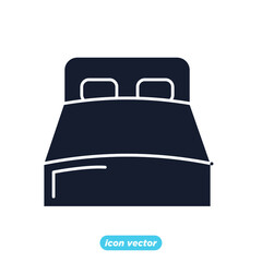 bed room icon. Real Estate bed room symbol template for graphic and web design collection logo vector illustration