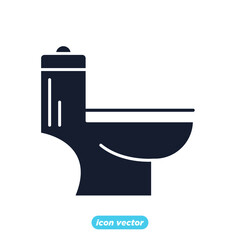 toilet icon. Real Estate toilet symbol template for graphic and web design collection logo vector illustration