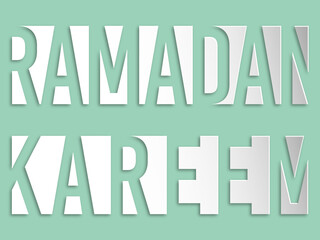 Ramadan greeting card for the Muslim community festival celebration.	
