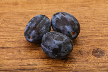 Ripe sweet and tasty plum