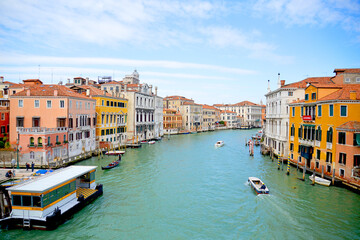 View of the Grand Canal in Venice, Italy