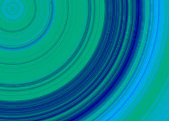 Concentric circles on a turquoise background