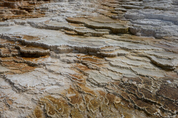 Mammoth Hot Springs in Yellowstone National Park, Wyoming, USA