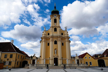 Catholic church in the center of the town Laxenburg, in Austria