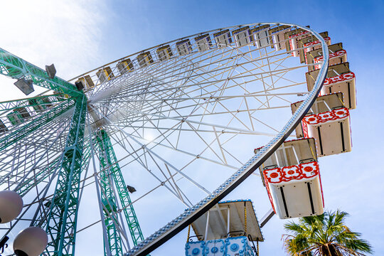 Ferris wheel in Nice, Cote d Azur, France. High quality photo