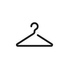 Hanger icon. Simple vector illustration for fashion ecommerce websites, apps, design elements.