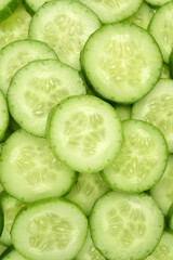 Cucumber slices background