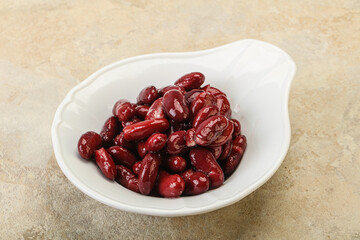 Canned red Kidney in the bowl