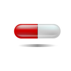 medicines and pills on a white background. Capsule tablet. Medical pills.The tablet symbol. Vector illustration
