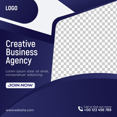 Digital business marketing social media post and web banner