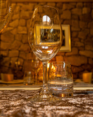 Interior of a fine dune restaurant
