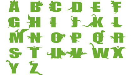dinosaur shaped letters, alphabet © Victoria