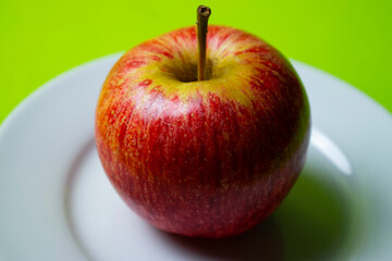 bright and sweet red apple