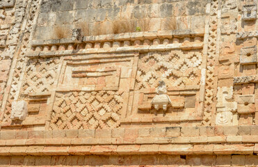 detailed mayan facade