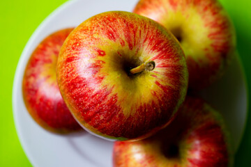 bright and sweet red apple