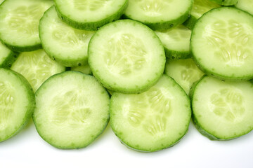 Cucumber slices background