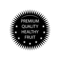 Premium quality healthy fruit sign eps ten