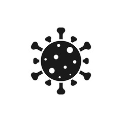 Virus icon isolated on white background. Infection, bacteria symbol. Pandemic sign.