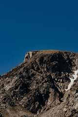 landscape with blue sky in background