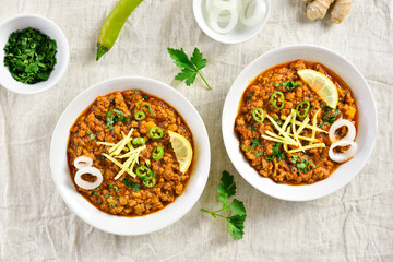 Keema curry in bowl