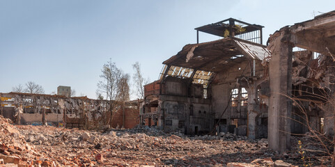 Fototapeta premium Abandoned Factory Ursus in Warsaw