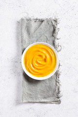 Pumpkin puree in bowl