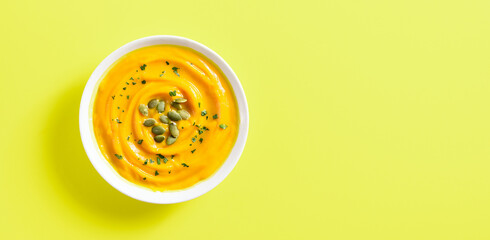 Pumpkin puree in bowl