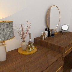modern and luxury dressing table