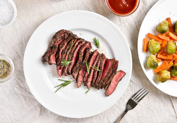 Grilled beef steak