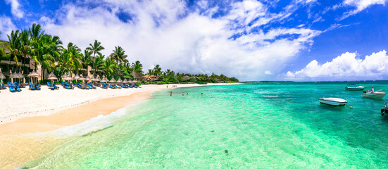 luxury 5 star hotel territory with  great beach  - Constance Belle Mare Plage. Mauritius island....