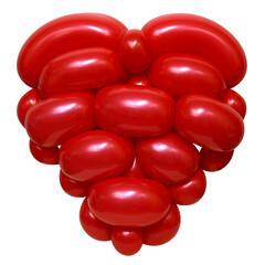 sculpture de ballon cœur