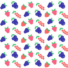 color seamless berry pattern