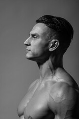 Fototapeta na wymiar Portrait of bodybuilder