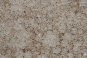 Surface filled with fallen sand during a harsh rain episode