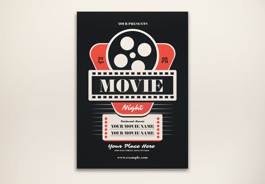 Movie Night Flyer Layout