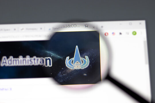 New York, USA - 15 February 2021: CNSA China National Space Administration website in browser with company logo, Illustrative Editorial.