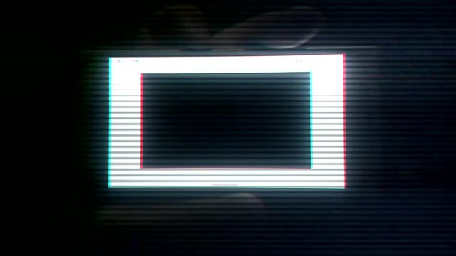 Video Glitch On Smartphone Interlaced Vhs Background