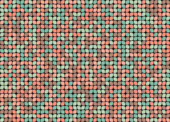 Fototapeta premium Abstract Geometric Pattern generative computational art illustration