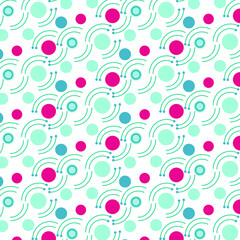 Pattern with different lines and dots