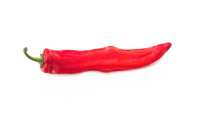 Sweet red pepper, on white background