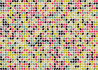 Abstract Geometric Pattern generative computational art illustration