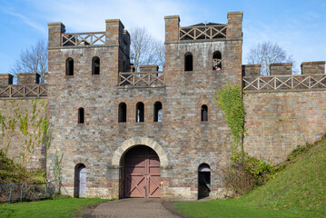 Cardiff Castle North Gate, Cardiff, South Wales, UK