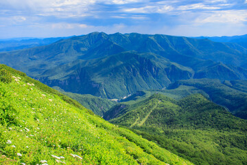 Fototapeta na wymiar 大雪山　黒岳からの景色