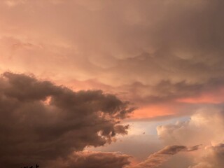 sunset in the clouds