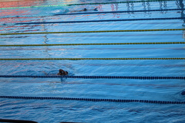 person in swimming pool
